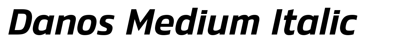 Danos Medium Italic